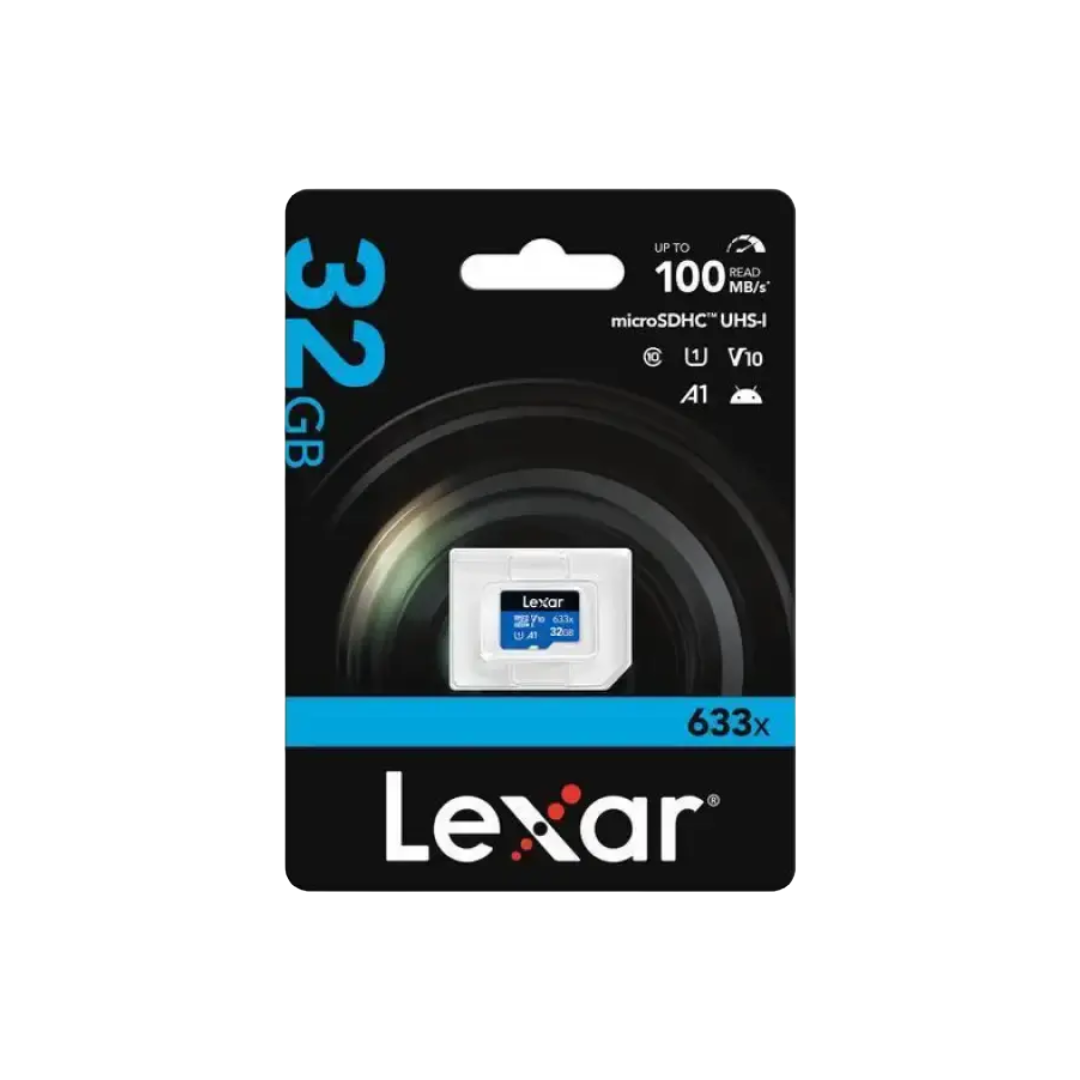 Lexar High Performance 633x MicroSDHC UHS-I A1 V10 32GB