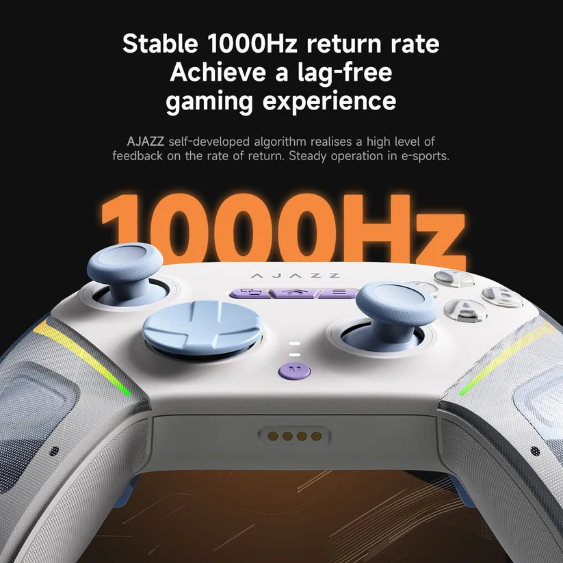 Ajazz GP100 Pro Wireless Gamepad White Blue