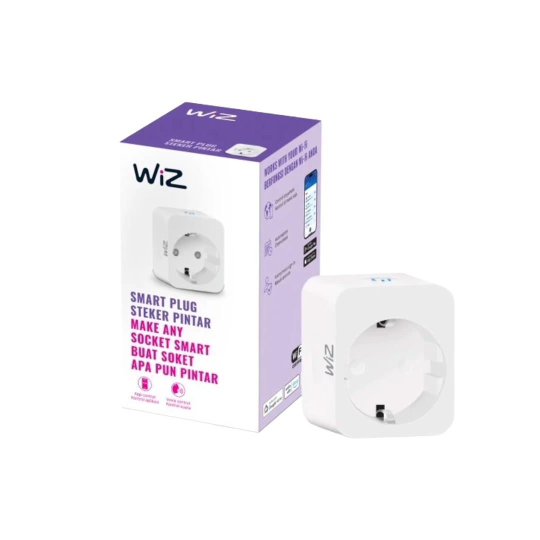 WiZ Smart Plug Wifi Wireless Colokan Listrik Pintar Type-F ID