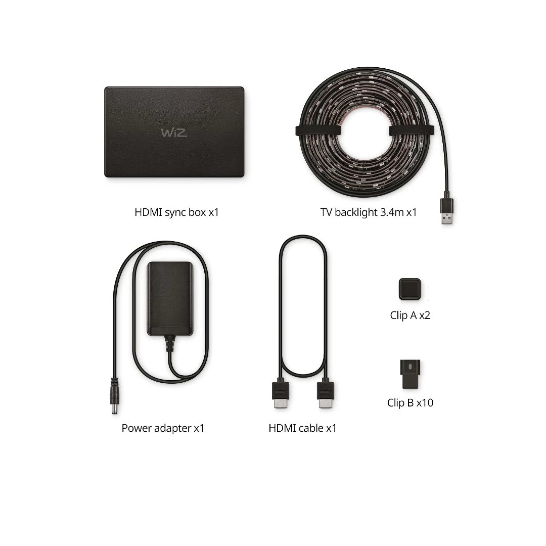 WiZ TV Sync Lights 75 - 85 with HDMI Box