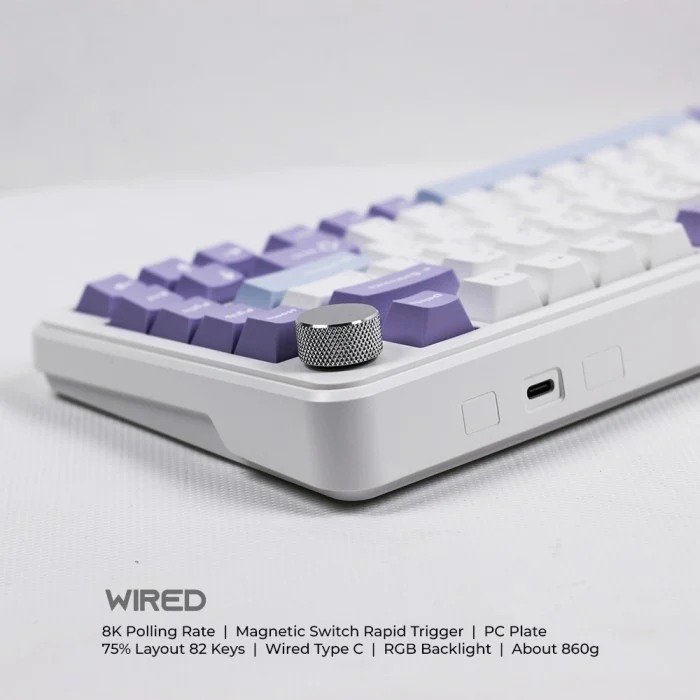 AJAZZ AK820 MAX HE Wired Keyboard Magnetic Switch Rapid Trigger Frog Sea