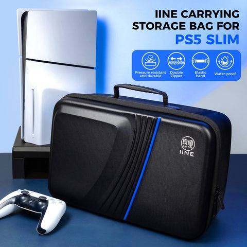 IINE Carrying Travel Storage Bag for PS5 Slim (L956)