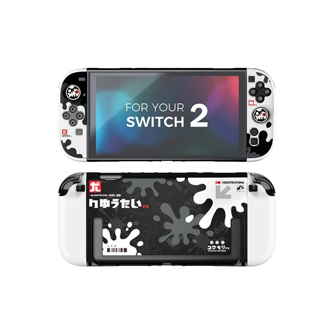 IINE Ink White Splash Protective Case Set for Switch 2 (L1287)