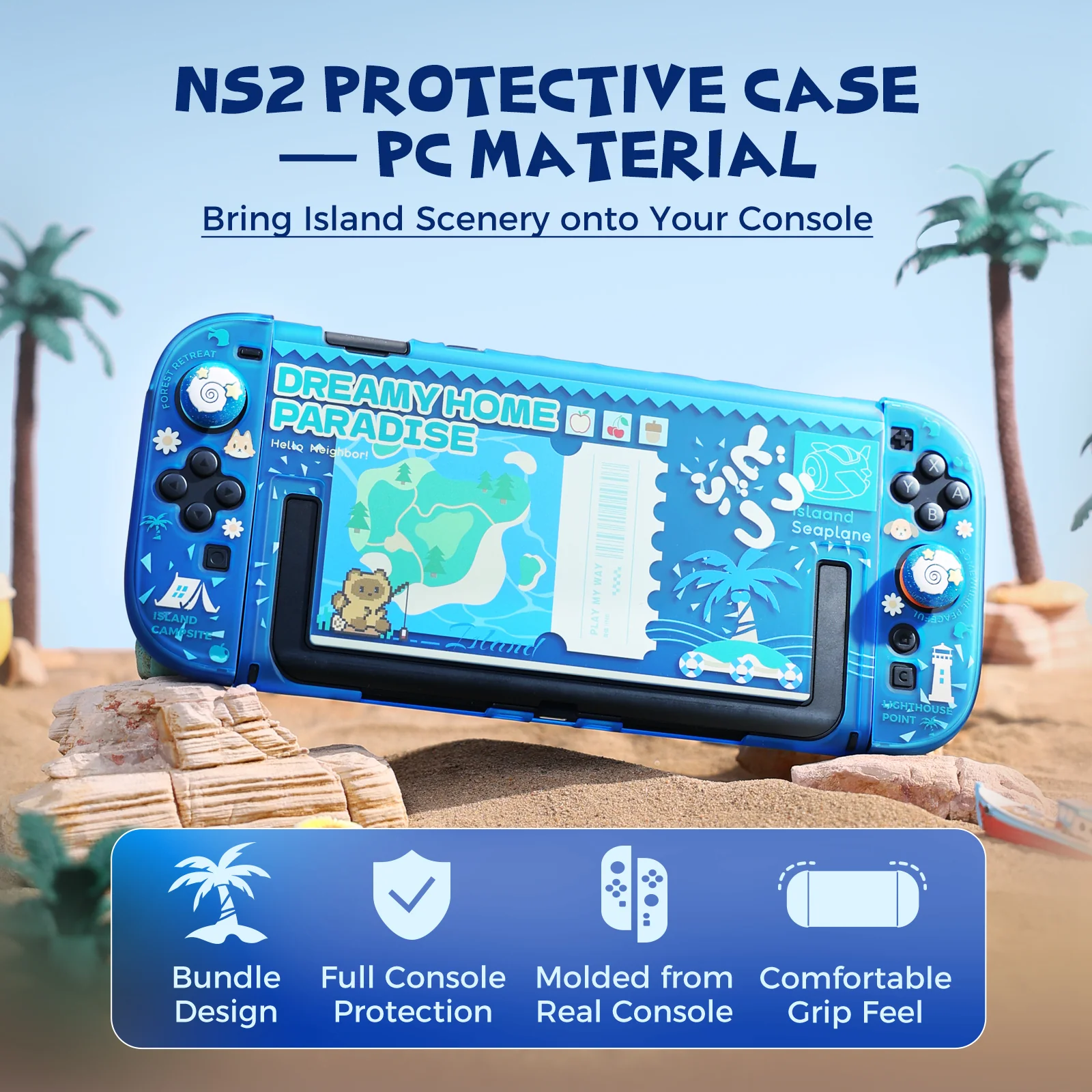 IINE Dreamy Home Paradise Protective Case Set for Switch 2 (L1264)