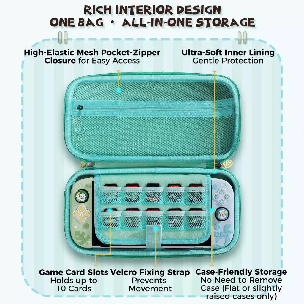 IINE EVA Carrying Storage Case Island Dreams for Switch 2 (L1275)