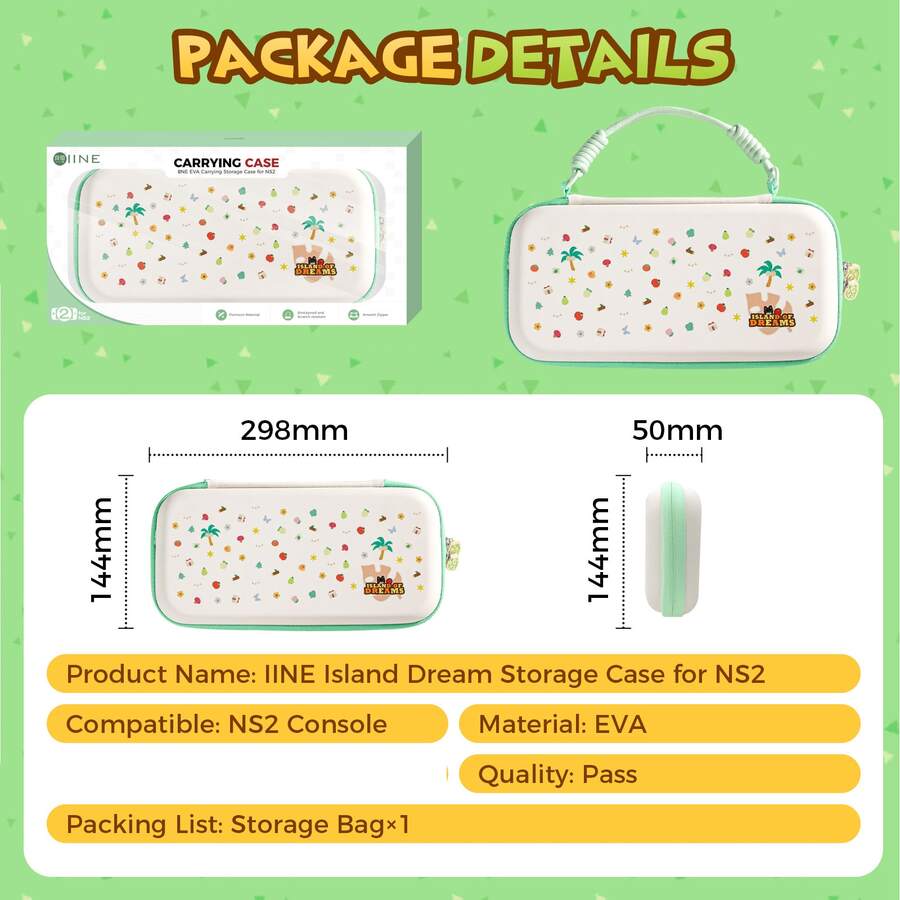IINE EVA Carrying Storage Case Island Dreams for Switch 2 (L1275)