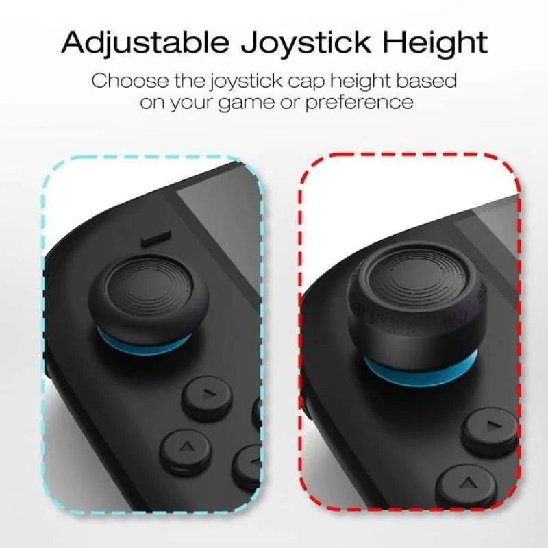 IINE Silicon Joystick Caps for Switch 2 Black (L1096)