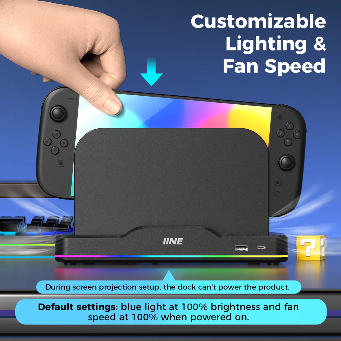 IINE RGB Cooling Base for Switch 2 (L1101)