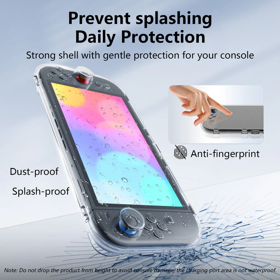 IINE One - Piece Magnetic Transparent Case for Switch 2 (L1165)