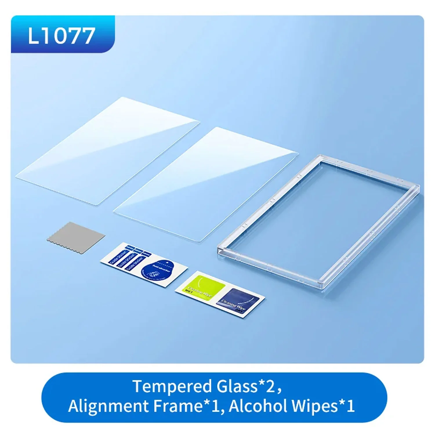 IINE 2 Pack Tempered Glass Aligment Frame for Switch 2 (L1077)