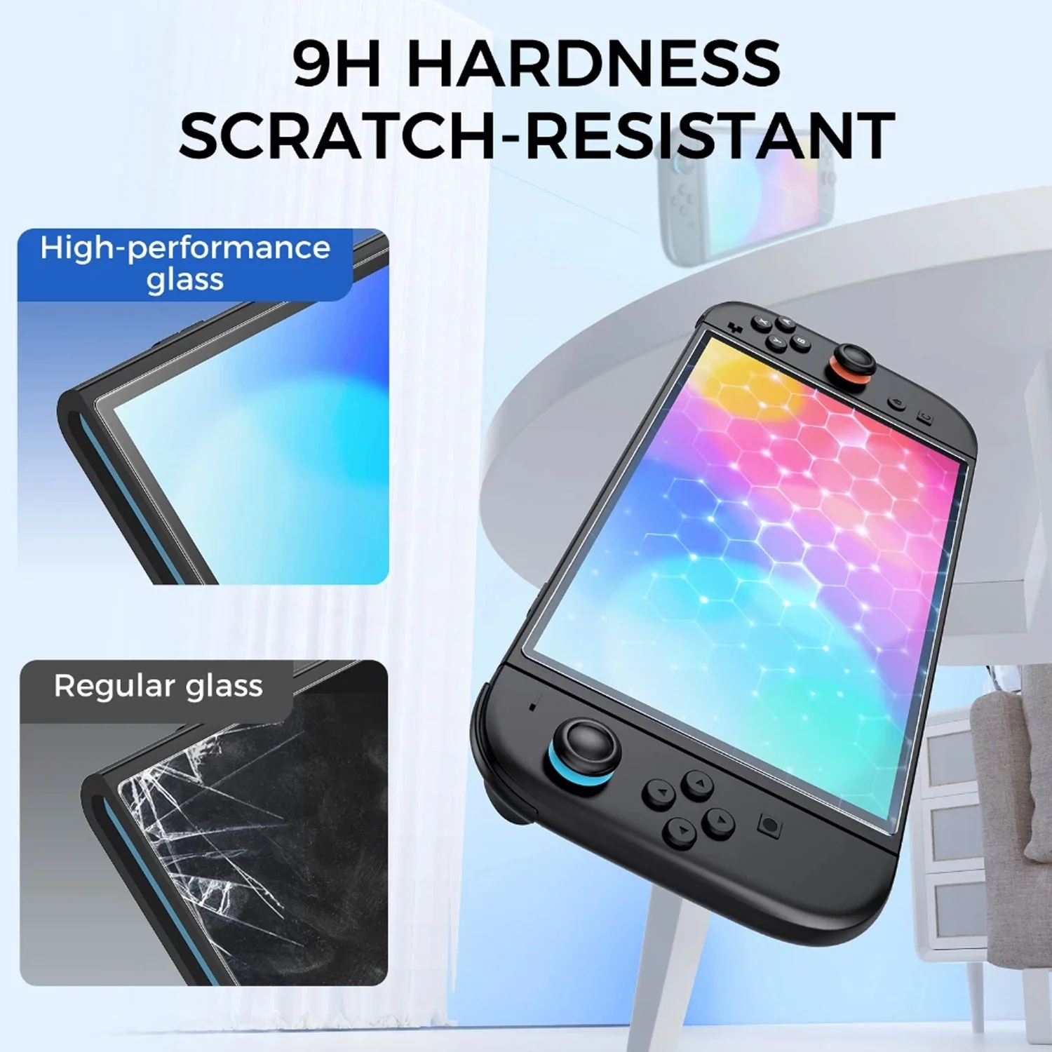 IINE 2 Pack Tempered Glass Aligment Frame for Switch 2 (L1077)