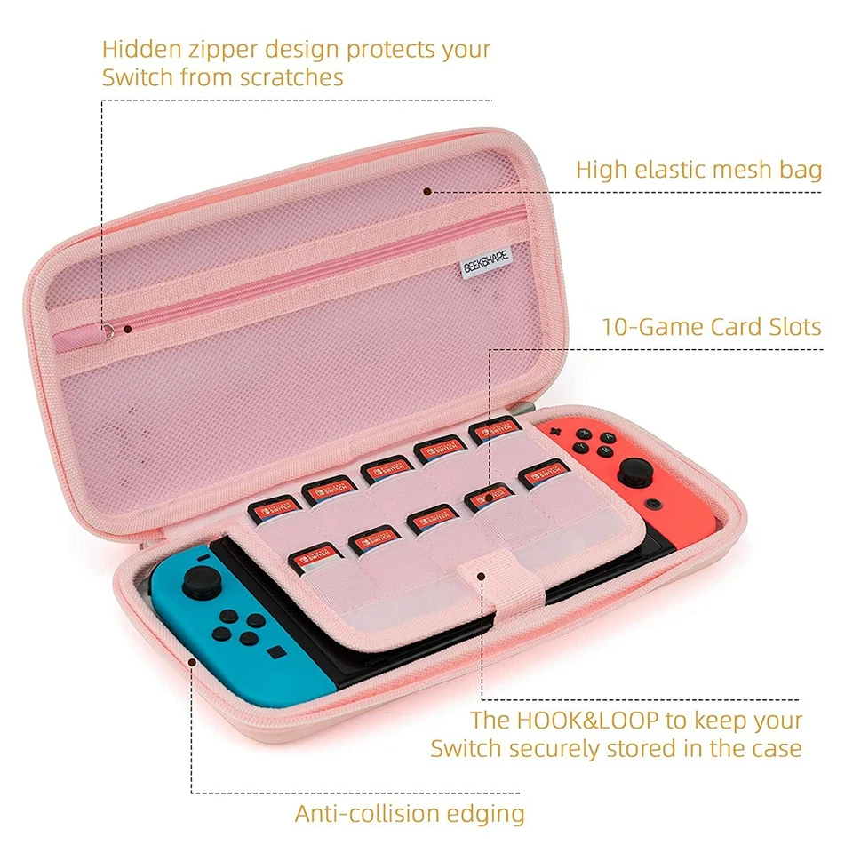 Geekshare Ns Cat Ears Protective Carrying Case