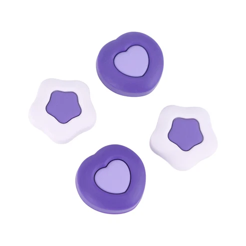 Geekshare Ns Dark Cream Heart Thumb Grips Caps