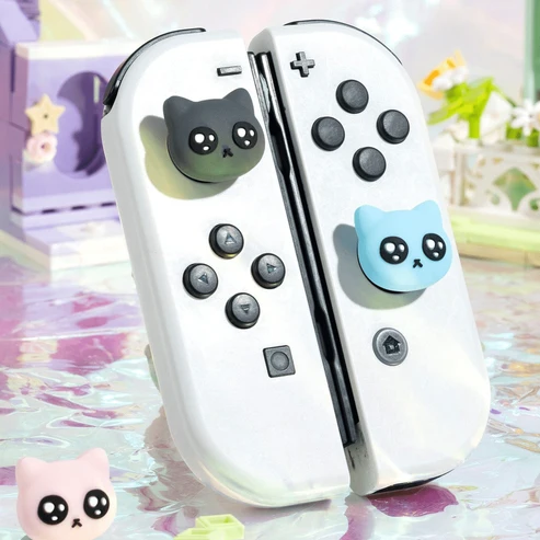 Geekshare Ns Meme Cat Thumb Grip Caps