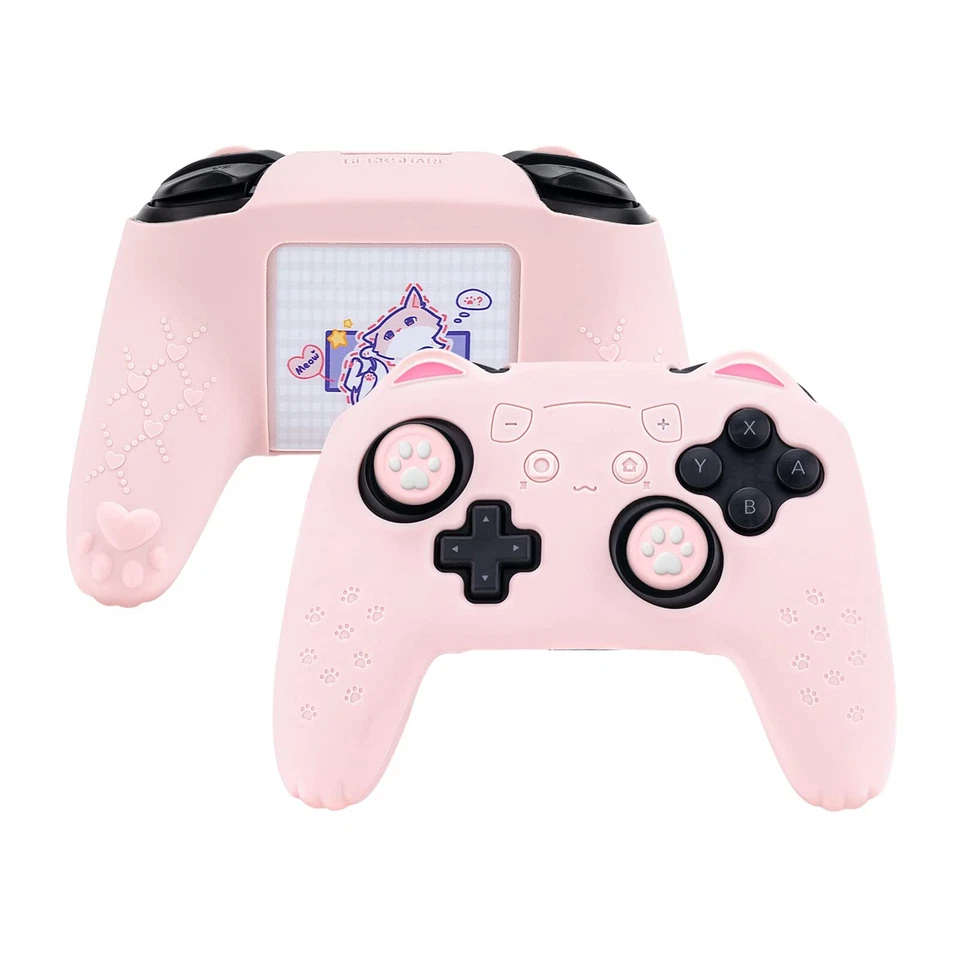 Geekshare Ns Pro Cat Paw Silicon Cover Pink