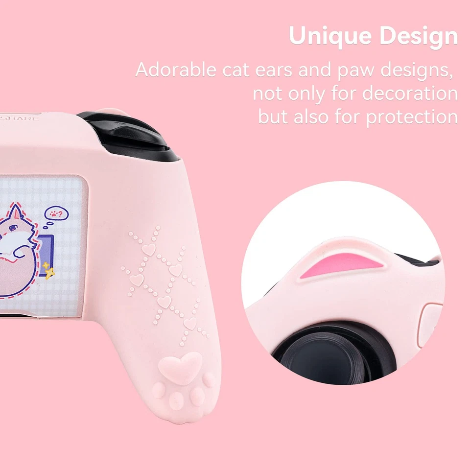 Geekshare Ns Pro Cat Paw Silicon Cover Pink