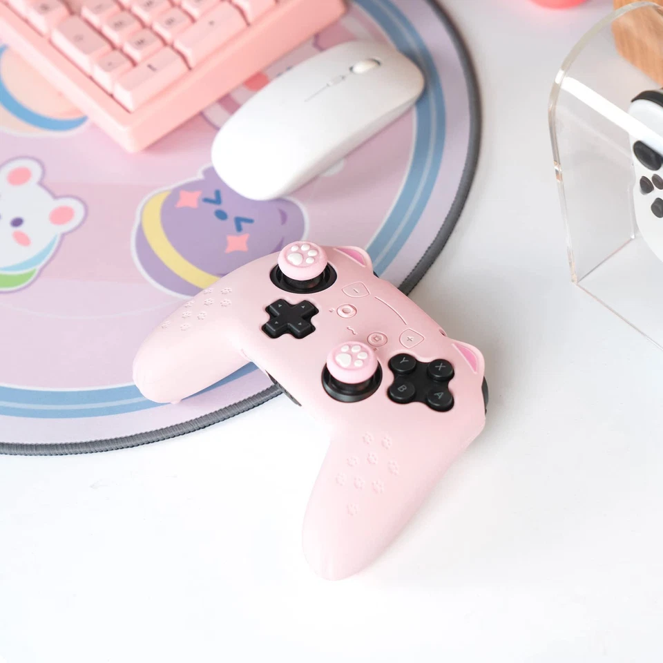 Geekshare Ns Pro Cat Paw Silicon Cover Pink