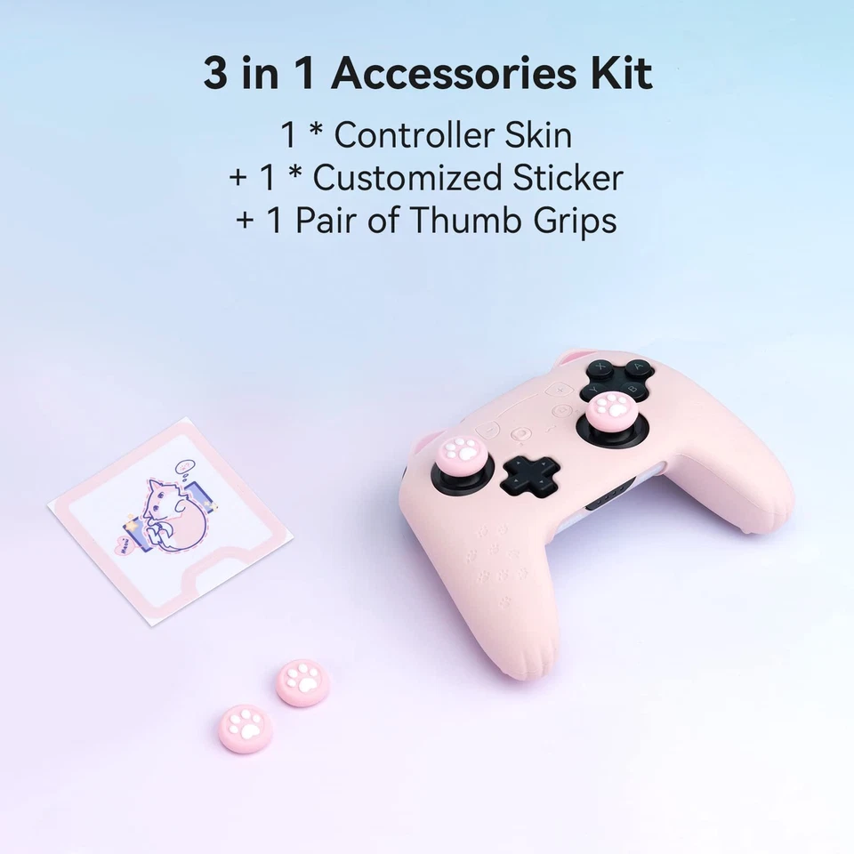 Geekshare Ns Pro Cat Paw Silicon Cover Pink