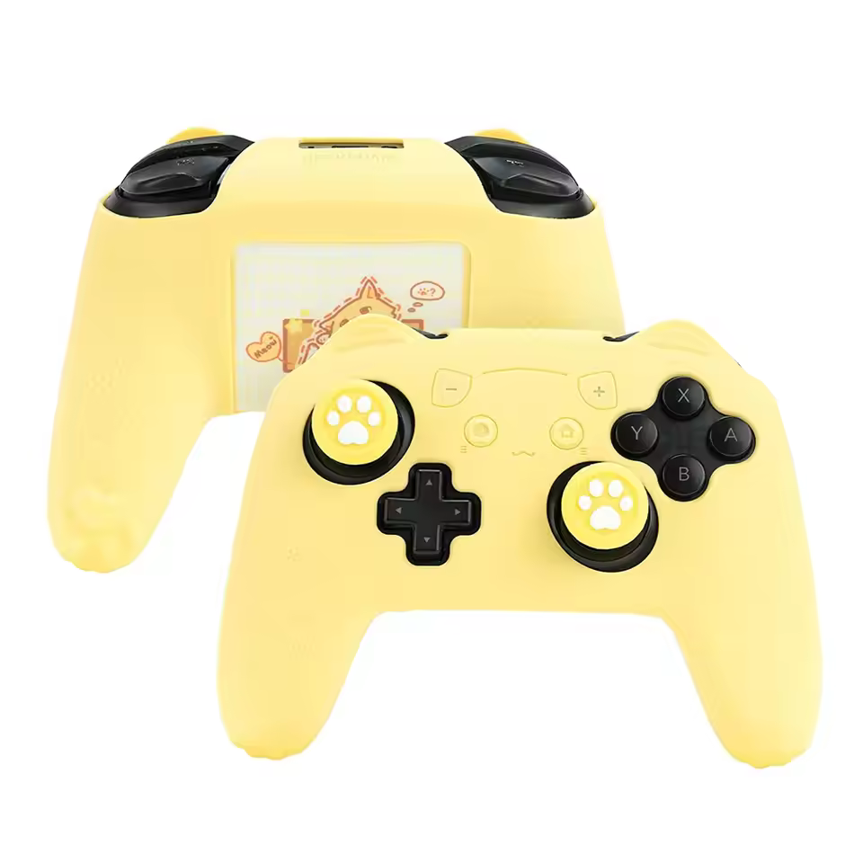 Geekshare Ns Pro Cat Paw Silicon Cover Yellow