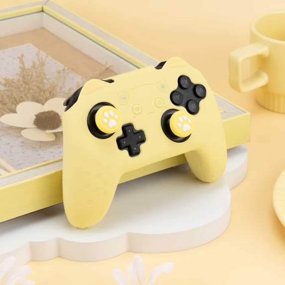Geekshare Ns Pro Cat Paw Silicon Cover Yellow