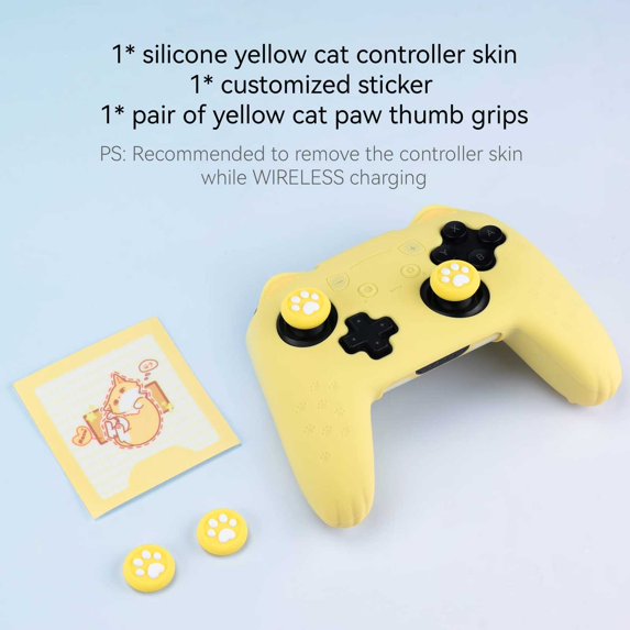 Geekshare Ns Pro Cat Paw Silicon Cover Yellow