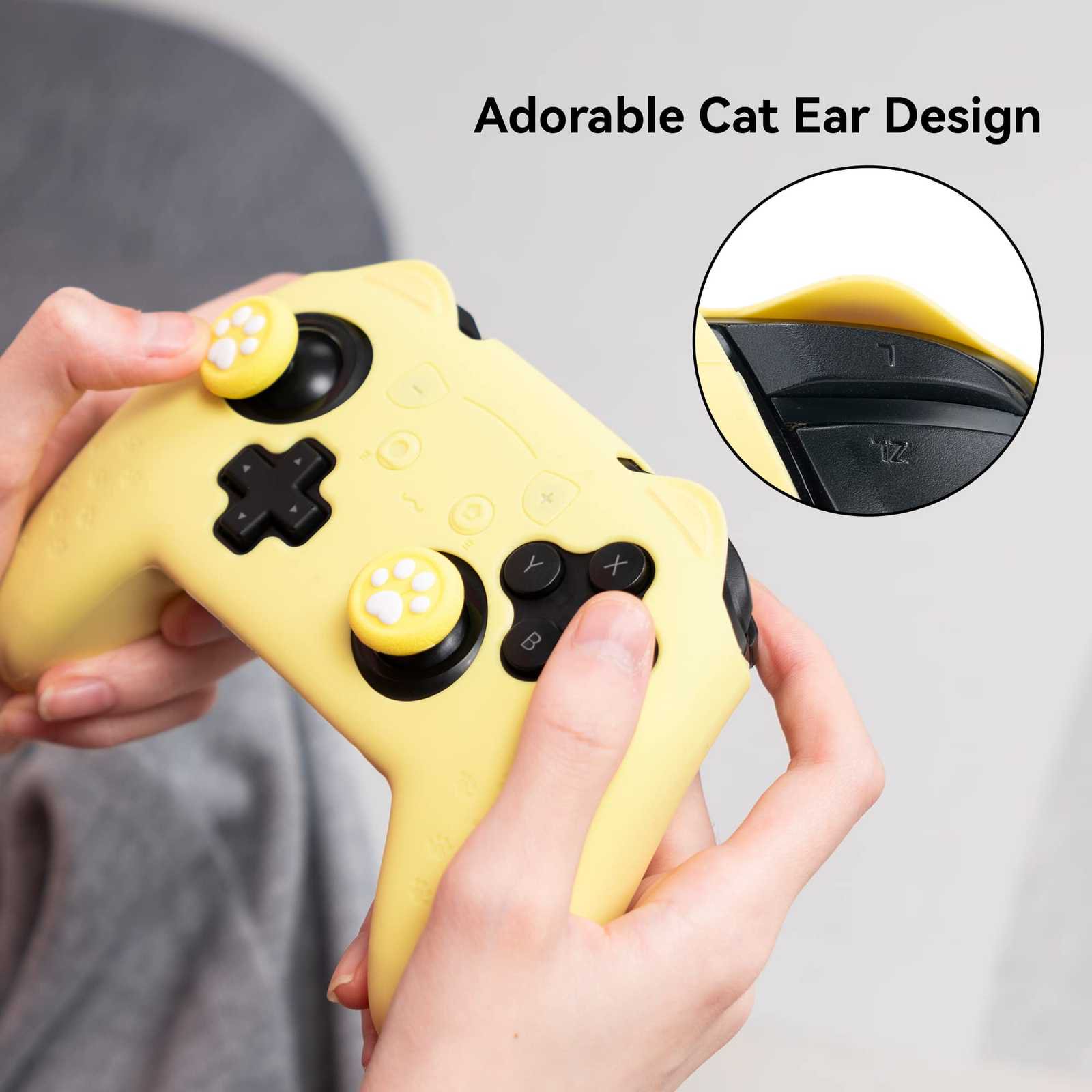 Geekshare Ns Pro Cat Paw Silicon Cover Yellow