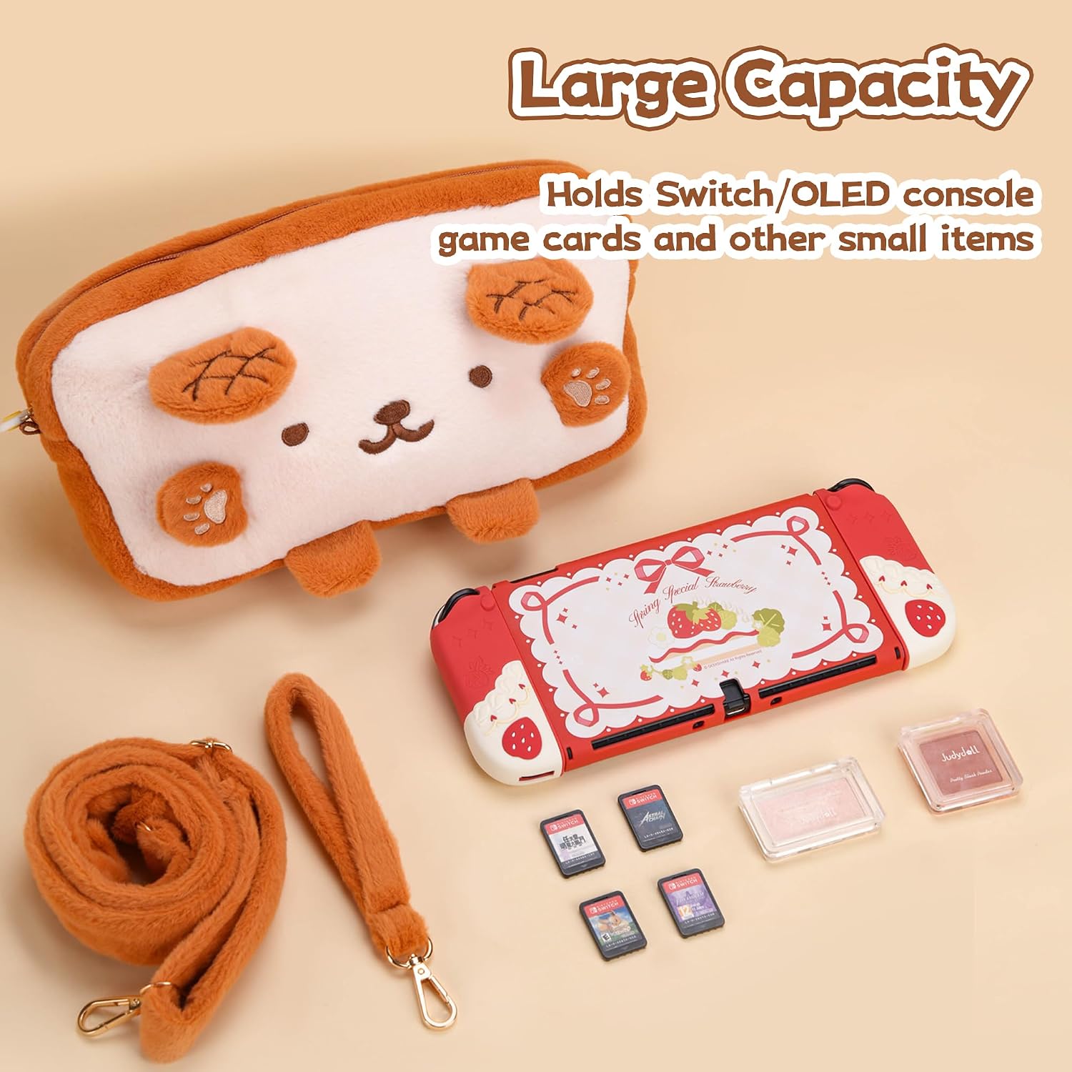 Geekshare Ns Toast Plush Storage Soft Bag