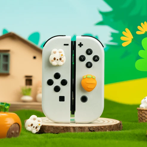 Geekshare Ns2 Flower Rabbit Carrot Thumb Grips Y-180
