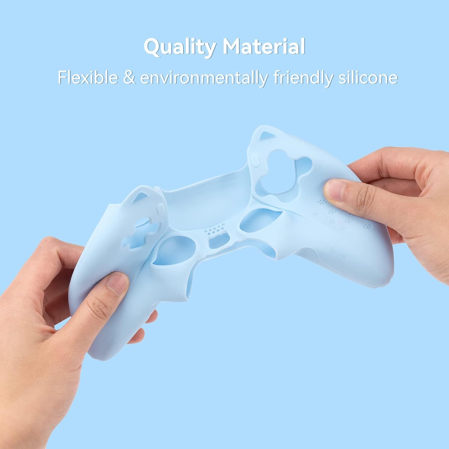 Geekshare Ps5 Cat Paw Silicon Cover Light Blue