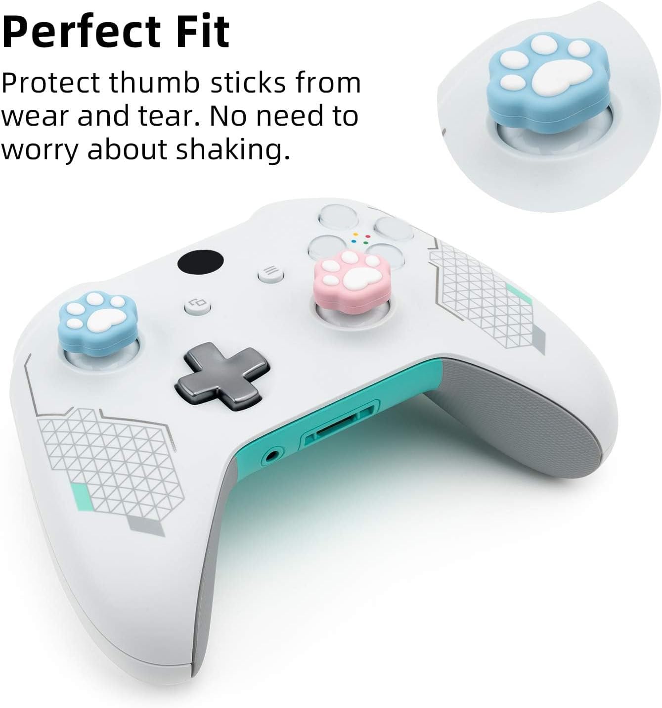 Geekshare Xbox Paw Shape Thumb Grips Caps