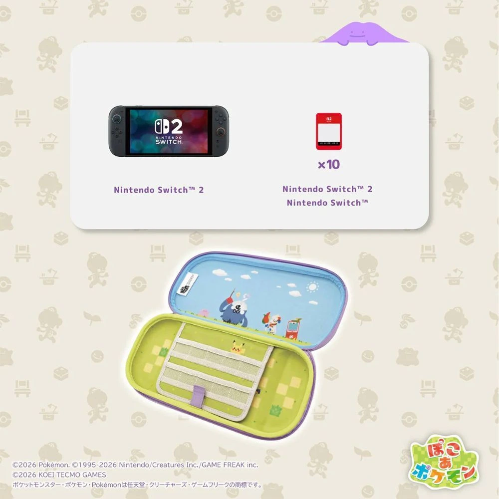Ns2 3D Hybrid Hard Pouch Pokemon Pokopia Nsx-182A