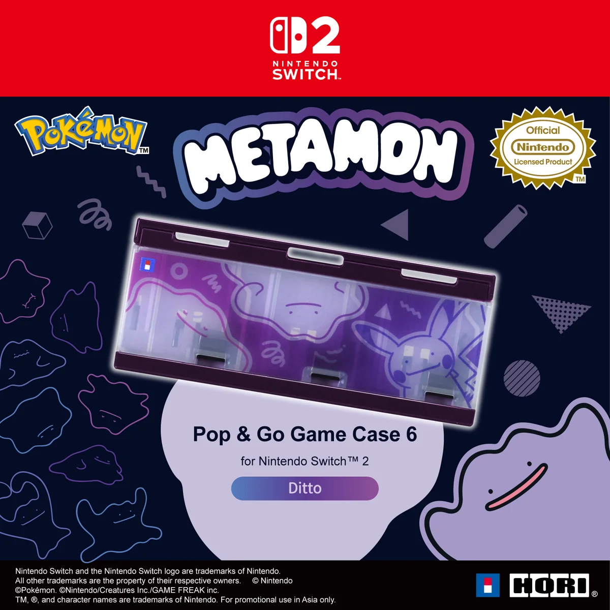Ns2 Hori Pop & Go Game Case Ditto Nsx-165A