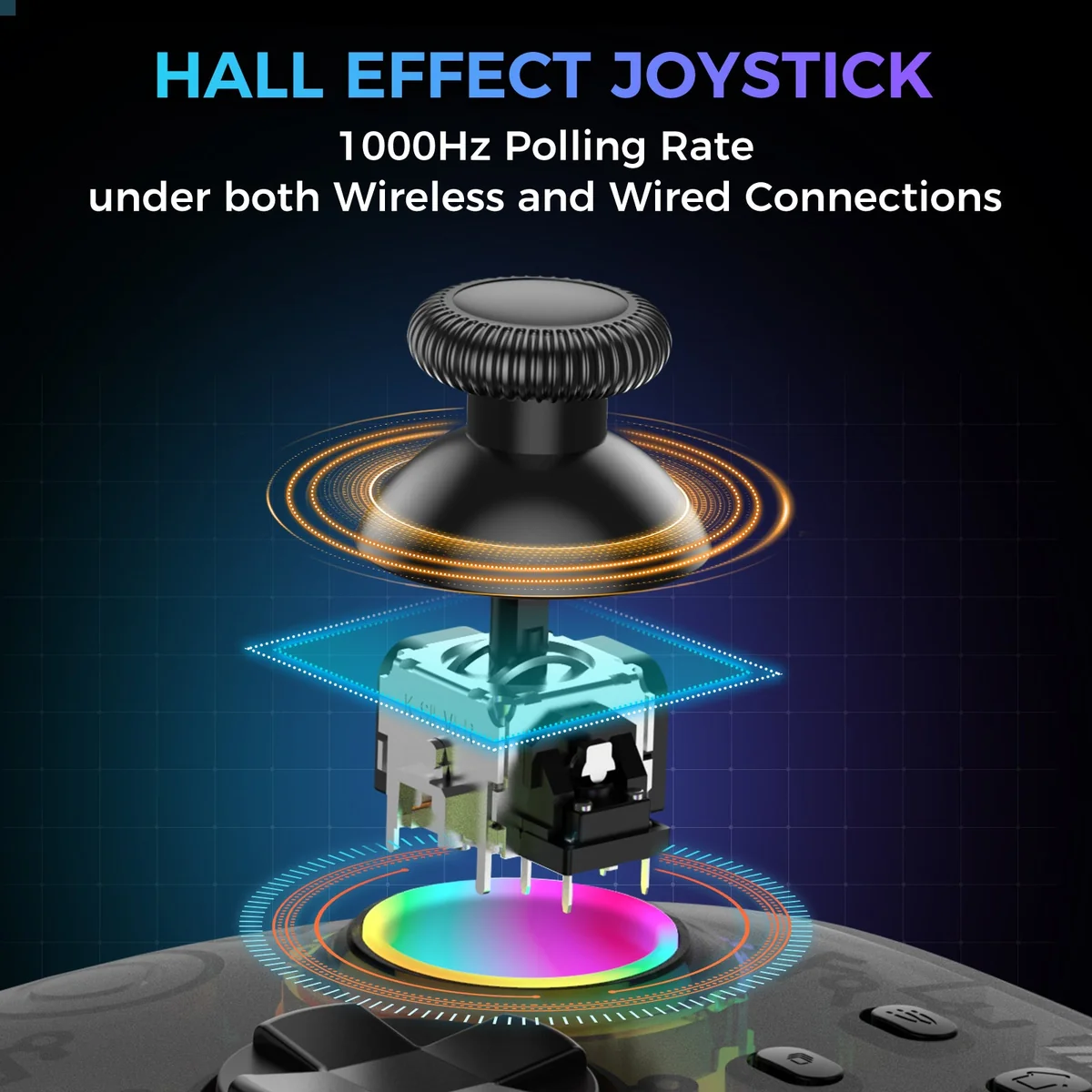 Iine Hecate Transparent Black Wireless Controller With Charging Dock L1044