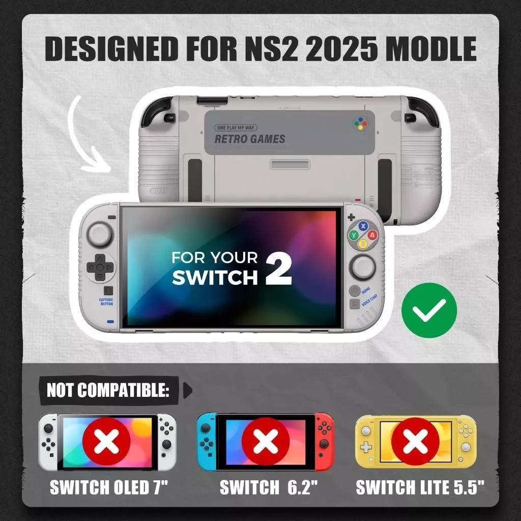 Iine Retro Protective Case Set For Ns2 L1289