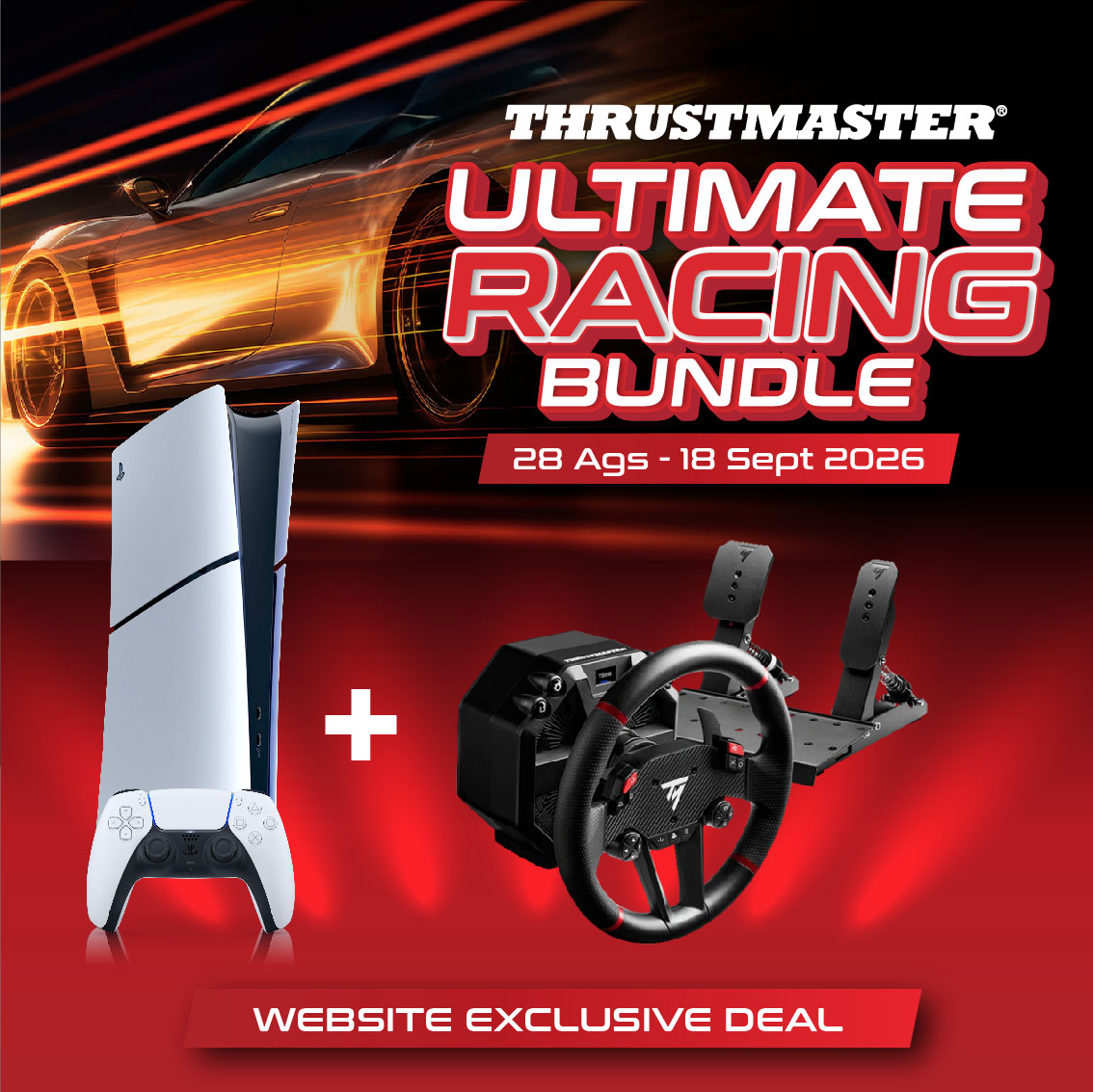 PS5 Slim Digital Ultimate Racing Bundle - T598-P