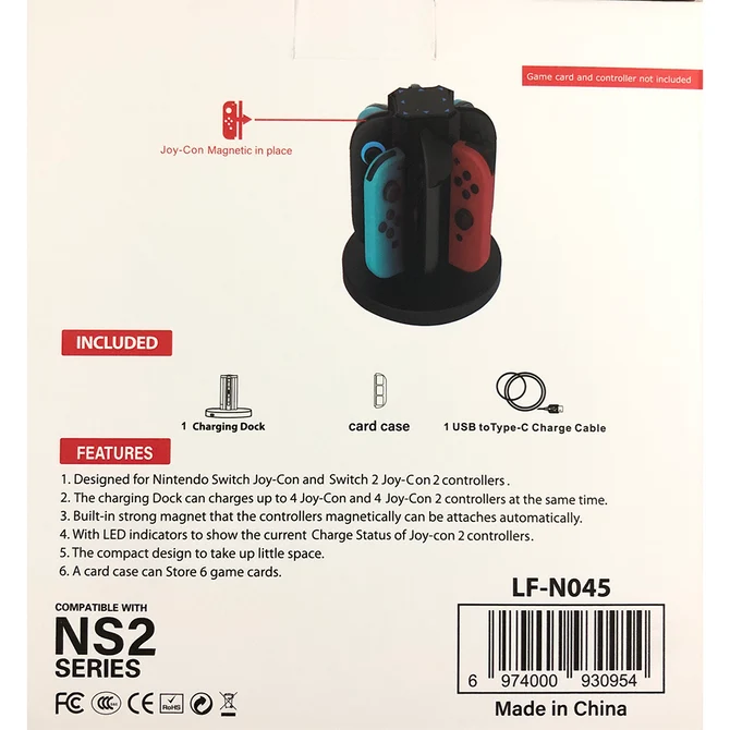 Ns2 8 In 1 Charging Dock With Card Case Lf-N045