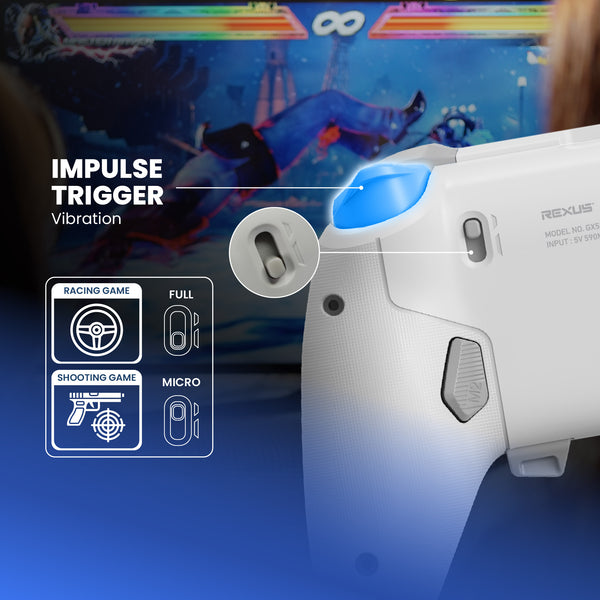 Rexus Gladius GX550 Gamepad Wireless Controller White
