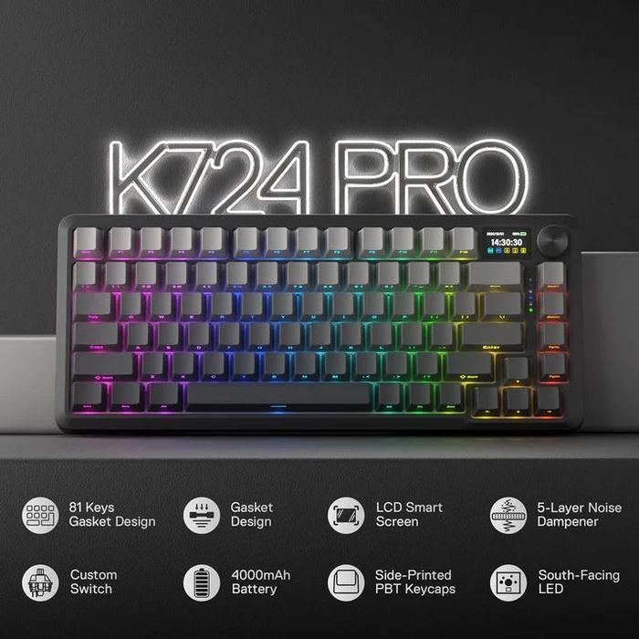 Redragon BEHEMOTH K724SP PRO Wireless Keyboard Gardient Black