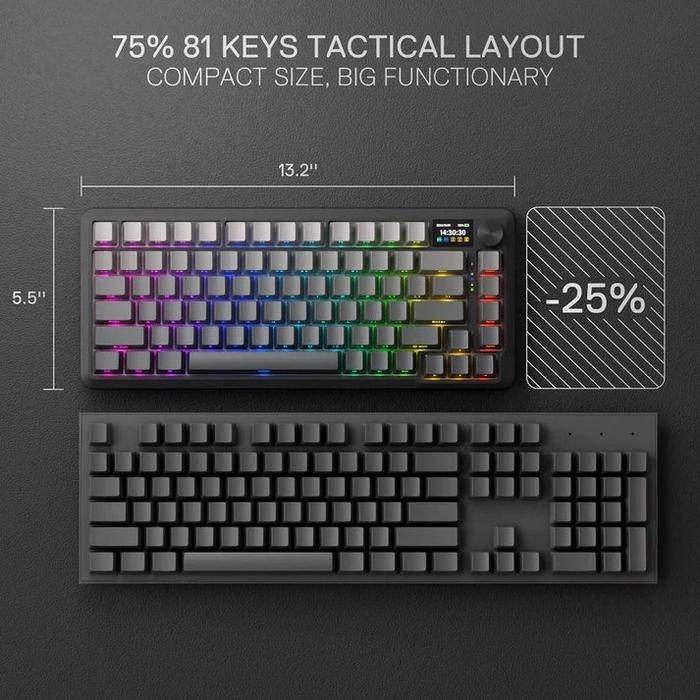 Redragon BEHEMOTH K724SP PRO Wireless Keyboard Gardient Black
