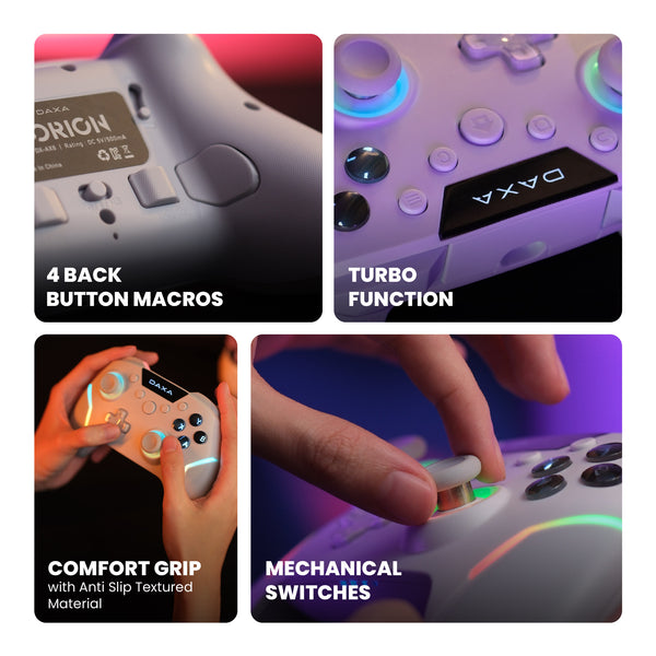 Rexus Daxa Borion AX8 Gamepad Bluetooth Wireless Grey