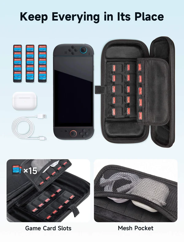 Ns2 Jsaux Portable Carrying Case Black Bg0117