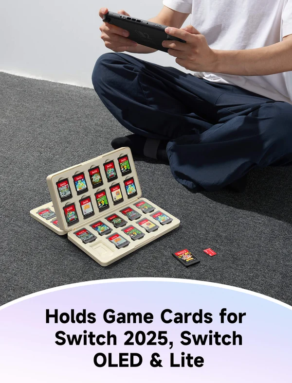 Ns2 Jsaux Game Card Case 40 Beige Bg0118