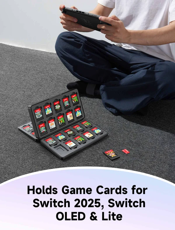 Ns2 Jsaux Game Card Case 40 Black Bg0118