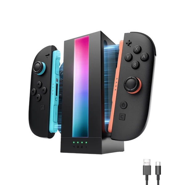 Ns2 Jsaux Charging Dock For Joycon Black Gp0501
