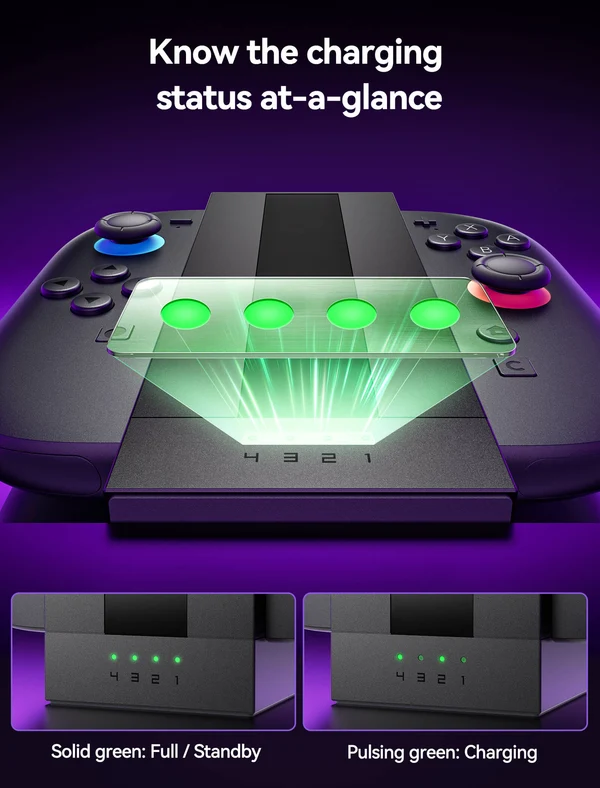 Ns2 Jsaux Charging Dock For Joycon Black Gp0501