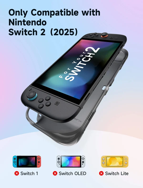 Ns2 Jsaux Integrated Soft Tpu Protective Case Transparent Black Pc0115
