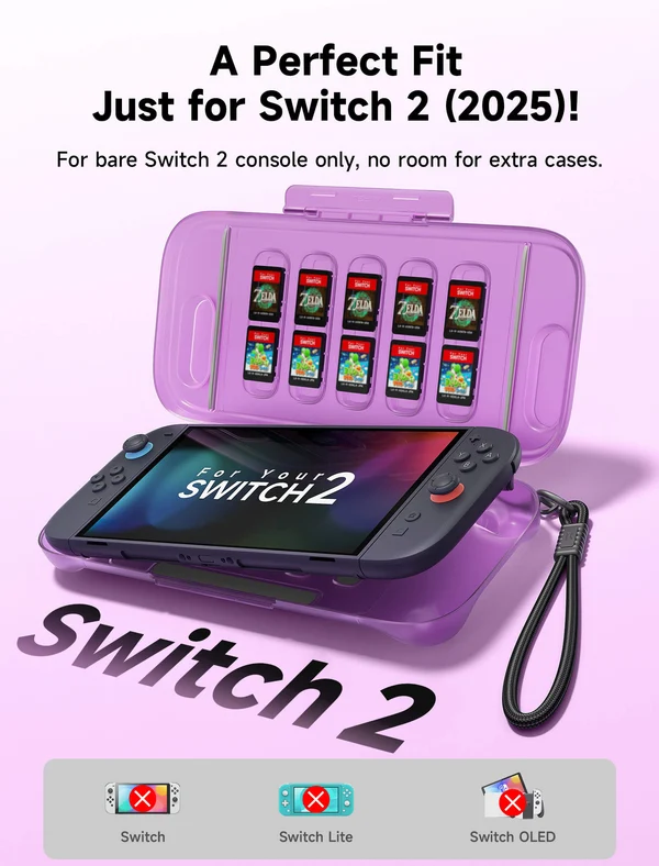 Ns2 Jsaux Shock Absorbent Storage Case Purple Pc0116
