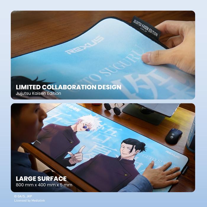 Rexus Mousepad Gaming Jujutsu Kaisen RX-MP53 Gojo & Geto