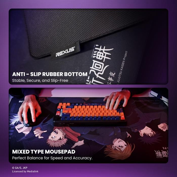 Rexus Mousepad Gaming Jujutsu Kaisen RX-MP54 Yuji Squad