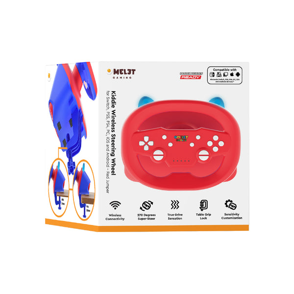 Ntd Switch Kiddie Wireless Steering Wheel Red Jumper